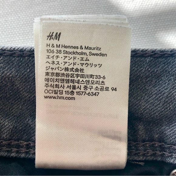 H&M Skinny Low-Waist Light Grey Denim Jeans – Women's 29 - Picture 14 of 16